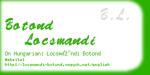 botond locsmandi business card